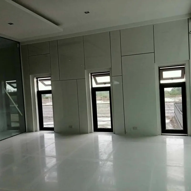 High-Gloss Kitchen & Marble Office — 4